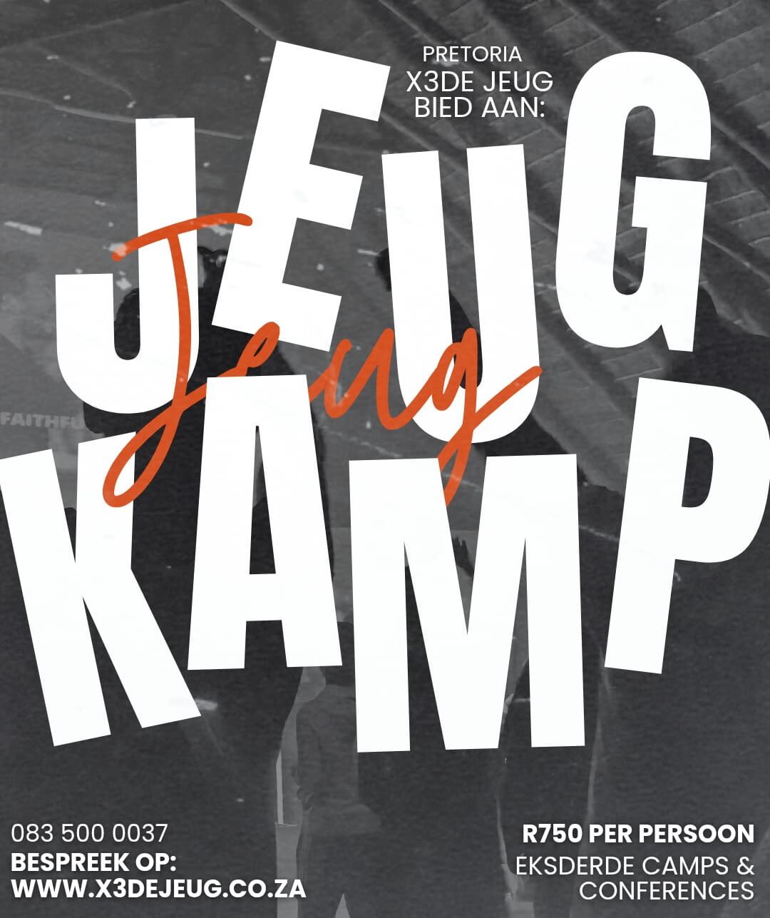 X3DE Jeugkamp Pretoria plakkaat
