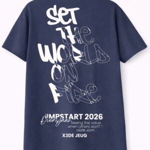 X3DE “Set The World On Fire” T-Shirt (Navy)